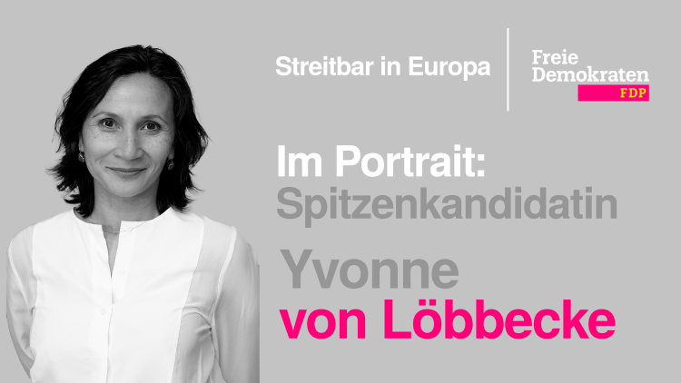 Im Bild: Yvonne von Löbbecke ist Spitzenkandidatin der FDP Sachsen-Anhalt zur Europawahl.